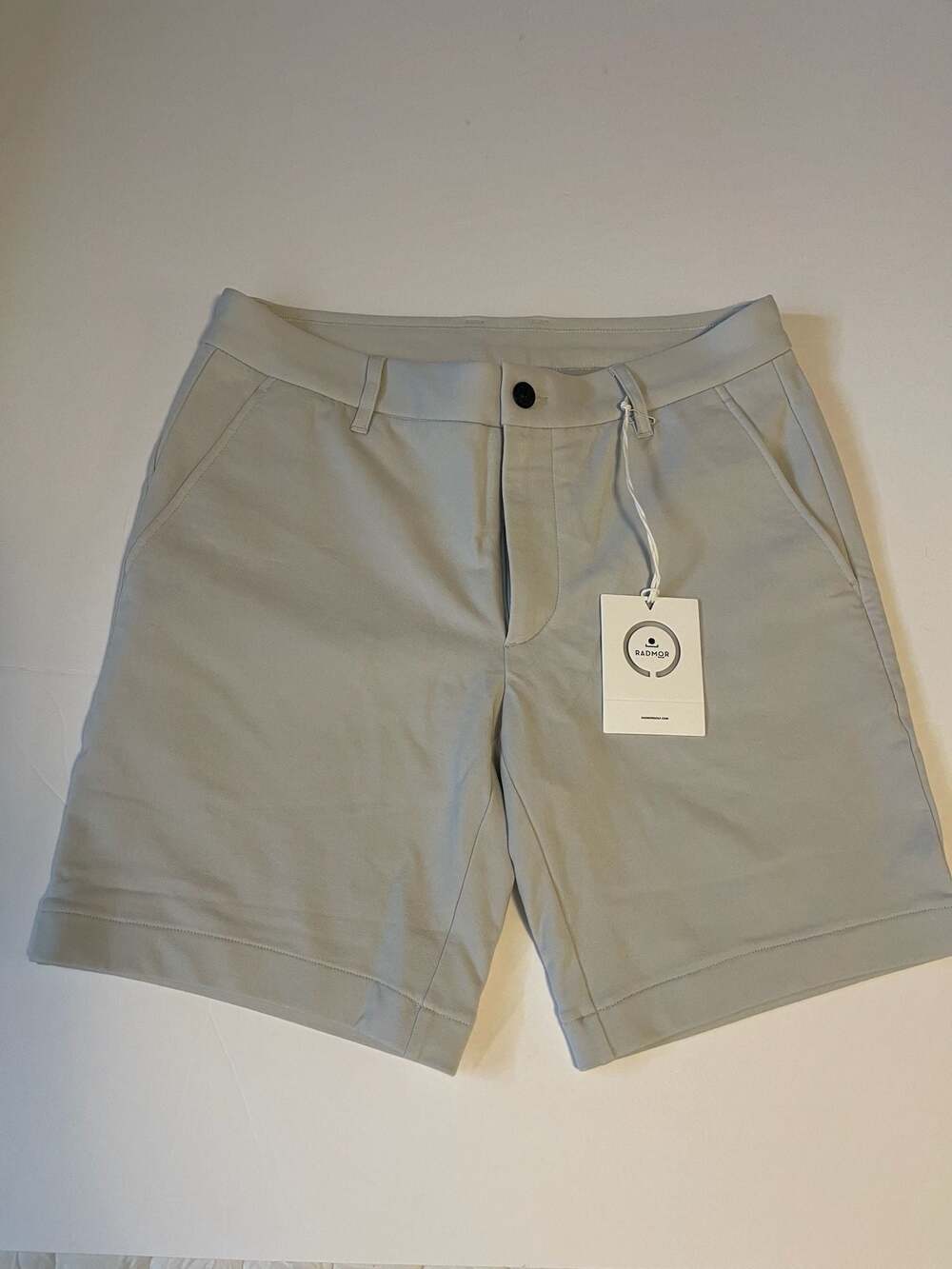 Radmor Five O Short in Glacier, Men's Flat Front Golf Shorts